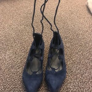 Ankle tie flats from Jeffrey Campbell